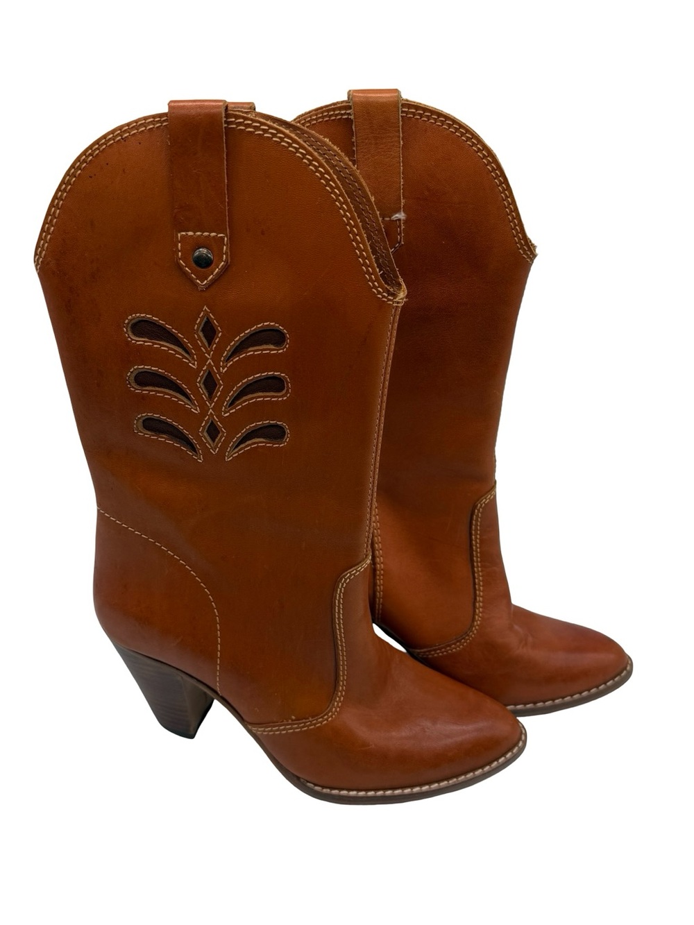 Wild Pair Vintage Women's Leather Embroidered Western Cowboy Boots Size 6